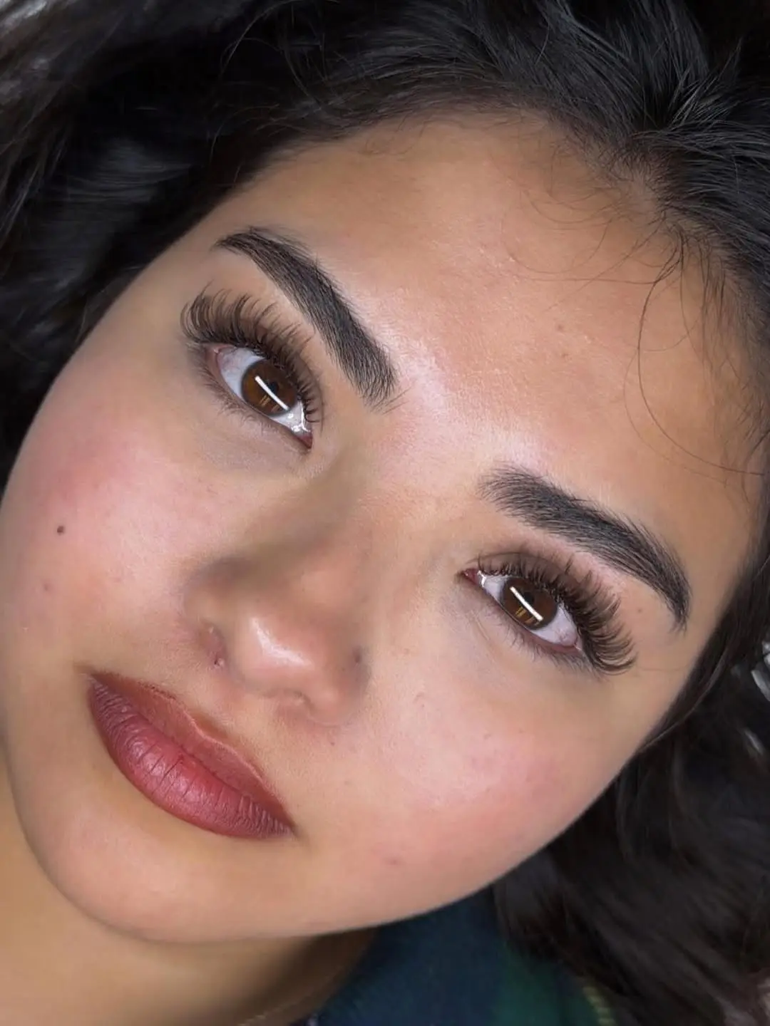 Brown lash set by Lash Artistry By Nellie